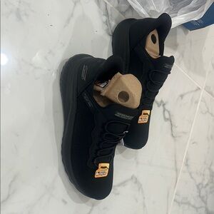 Unisex Skechers Hands Free Slip In Black Sneakers